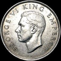 King George VI era New Zealand half crown values