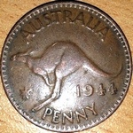 1944 Australian penny