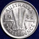 1944 Australian threepence