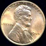 US Lincoln wheat penny, 1939 to 1945