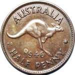 1946 Australian halfpenny