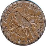 1946 New Zealand penny