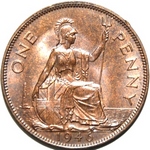 1946 UK penny value, George VI