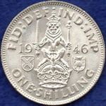 1946 UK shilling value, George VI, Scottish reverse