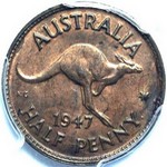 1947 Australian halfpenny