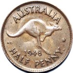 1948 Y. Australian halfpenny