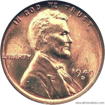 1949  ONE LINCOLN WHEAT CENT #24 