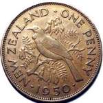 1950 New Zealand penny