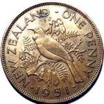 1951 New Zealand penny