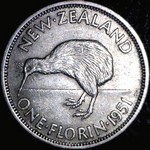 1951 New Zealand florin
