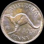 1951 pl Australian penny