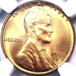 1951 S US penny, Lincoln wheat