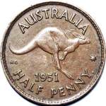 1951 Y. Australian halfpenny