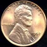 1952 D US penny, Lincoln wheat
