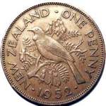 1952 New Zealand penny