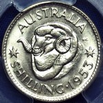 1953 Australian shilling