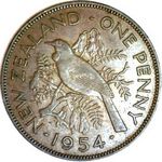 1954 New Zealand penny