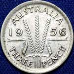 1956 Australian threepence