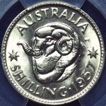 1957 Australian shilling