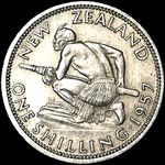 1957 New Zealand shilling