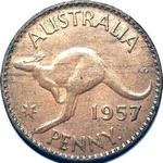 1957 Australian penny