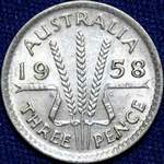 1958 Australian threepence