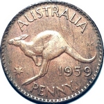 1959 Y. Australian penny