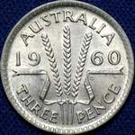 1960 Australian threepence