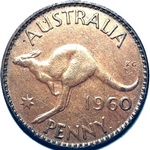 1960 Australian penny