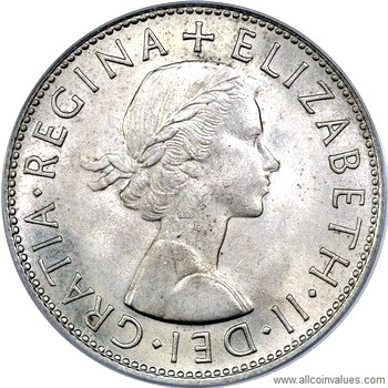 Moneda de 1961 Anillo Tamaño Z halfcrown Anillo de moneda