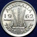 1962 Australian threepence