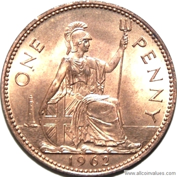 English penny 1961