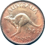 1962 Australian penny