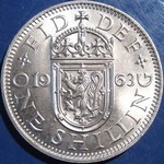 1963 UK shilling value, Elizabeth II, Scottish reverse