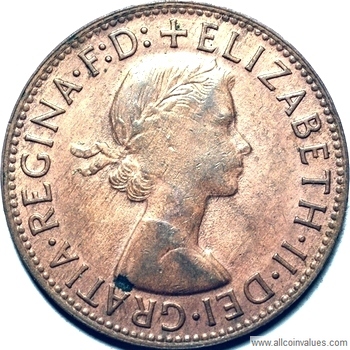 1963 Y. Australian penny obverse