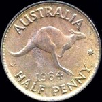 1964 Australian halfpenny value