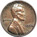 1964 P US penny, Lincoln memorial