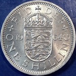 1964 UK shilling value, Elizabeth II, English reverse