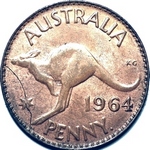 1964 Y. Australian penny