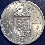 1965 UK shilling value, Elizabeth II, Scottish reverse