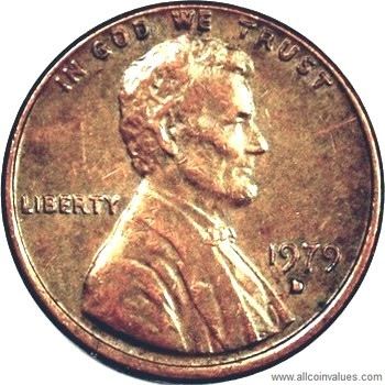 1979 D US one cent (penny) value, Lincoln memorial
