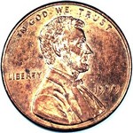 1999 P US penny, Lincoln memorial