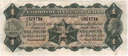 Australian Miller / Collins one pound banknote values