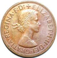 Queen Elizabeth II era Australian penny values