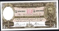 Australian Riddle / Sheehan ten shilling banknote values, FYOI 1933