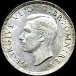 King George VI era UK halfcrown values